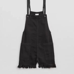 Aerie Women's Black and Brown Dungarees-overalls